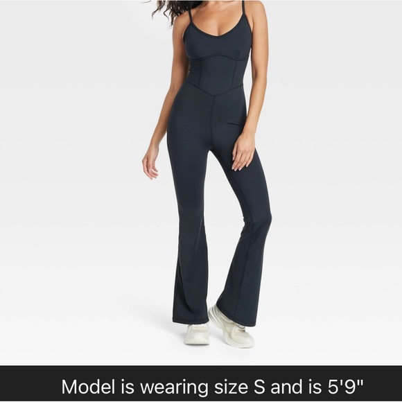 JoyLab | Pants u0026 Jumpsuits | Joylab Flare Long Bodysuit Black Small |  Poshmark